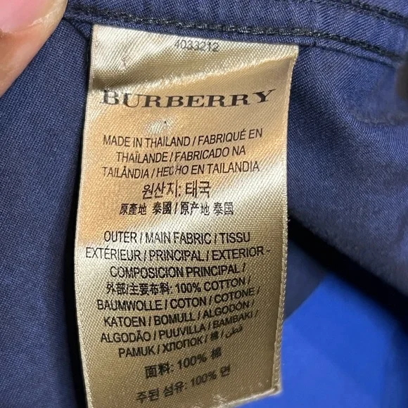 Burberry Brookhouse Blue/Multi Plaid Regular Fit Button-Down Shirt XL EUC - Picture 9 of 11